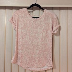 Lucky Brand Women's Small Pink Pajama Top